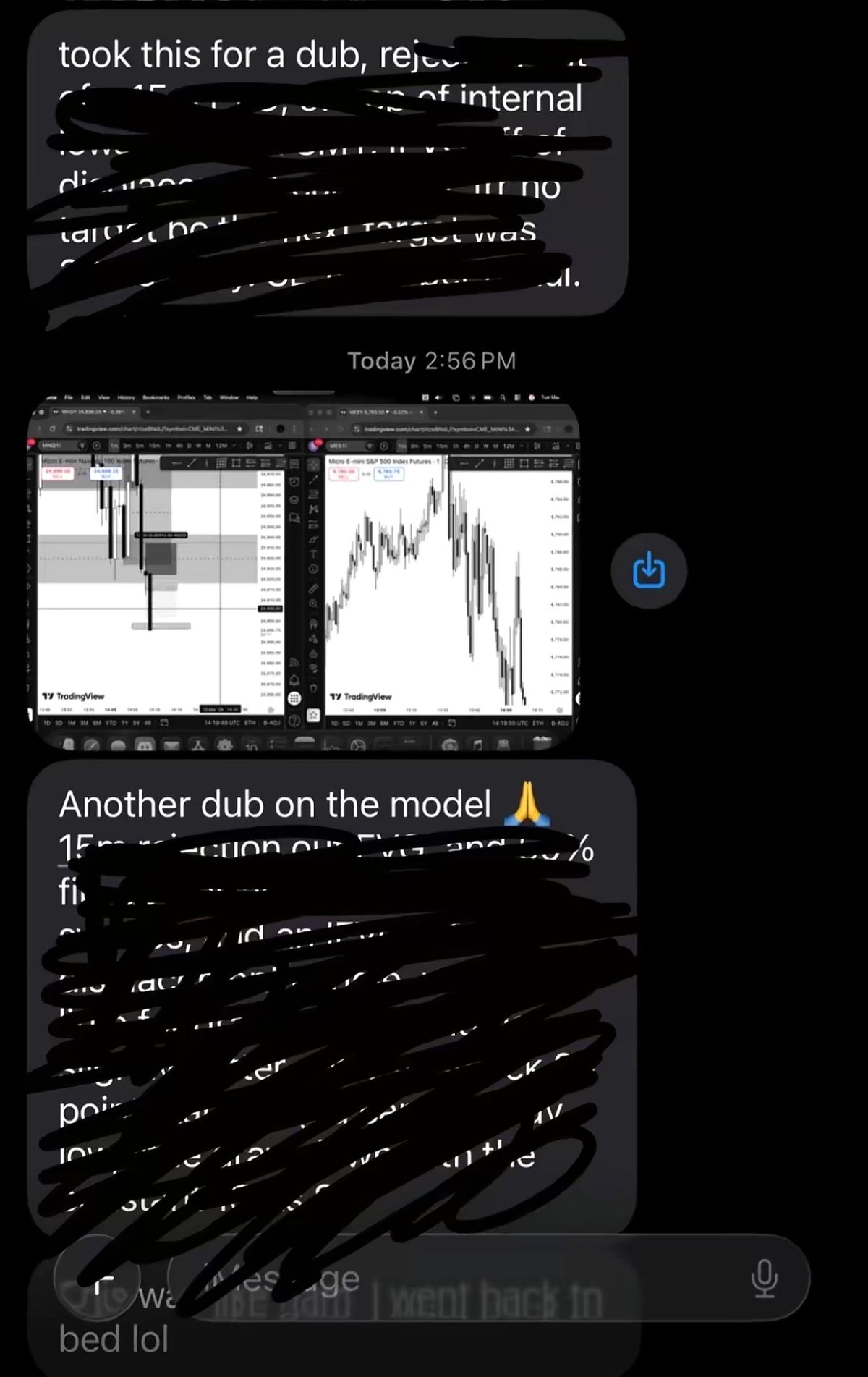 A shared trade breakdown